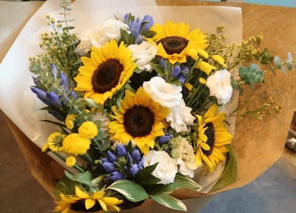 sunflowers in bouquets